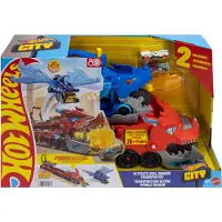Mattel City JBM72 Ultimate Dual Dragon Hauler lekesett, 2 biler 1:64