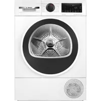 Bosch Serie | 6 WQG2450ISN - Tørker - bredde: 59.8 cm - dybde: 64.8 cm - høyde: 84.2 cm - frontileggelse - hvit med svart/sort-grå dør