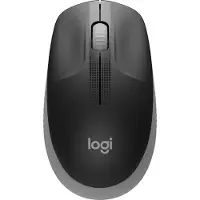 Logitech M190 Full-size Wireless Optical PC Mouse - Charcoal - Mus - Optisk - 3 knapper - Svart
