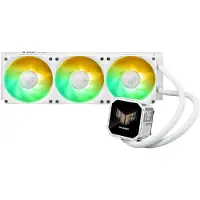 Asus TUF Gaming LC III LCD - White Edition - væskekjølesystem for prosessor - Radiatorstørrelse: 360 mm - (for: LGA1700, LGA1200, AM4, AM5, LGA1851) - kobbersokkel - 120 mm - hvit