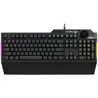 Asus TUF Gaming K1 - Nordic Layout - Gamingtastatur - Nordisk - Svart