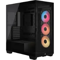 Corsair 3500X RS-R ARGB - Mid tower - utvidet ATX (E-ATX) - sidepanel med vindu (herdet glass) - ingen strømforsyning (ATX) - svart - USB/lyd