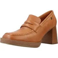 Carmela for woman. 16121801-CAMEL Leather shoes 161218 brown (40), 8 to 10 cm, None, Casual