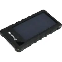Sandberg Active Solar Powerbank 16000 - Solar powerbank Li-Ion 16000 mAh - 3,4 A - 2 utgangs-stikforbindelser (USB) - på kabel: USB-C (Output)