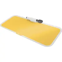 Leitz Cosy - Whiteboard - stasjonær - herdet glass - magnetisk - varm gulfarge