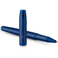 Parker IM Monochrome Rollerball Pen | Blue Finish and Trims | Fine Point with Black Ink | Gift Box