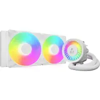 Arctic Cooling ARCTIC Liquid Freezer III Pro 280 A-RGB - Væskekjølesystem for prosessor - Radiatorstørrelse: 280 mm - (for: AM5, AM4, LGA1700, LGA1851) - copper base with skiving fins - 140 mm - hvit