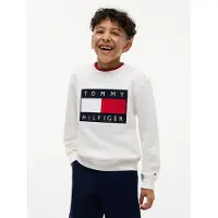 Tommy Hilfiger Collegegenser - Heritage Flagg - Off White - - 4 år (104) - Collegegenser