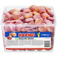 Haribo Peaches Melba løs godteri, 2,4 kg