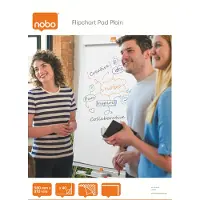 Nobo Flippoverblokk Blanke ark 58x81cm 40 ark, Flipchart pad, Papir, Vanlige, 60 g/m², 40 sider, 580 mm