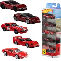 Hot Wheels Ferrari Bil 5 Enheter