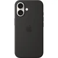 Apple - Beskyttende deksel for mobiltelefon - MagSafe-samsvar - silikon - svart - for iPhone 16
