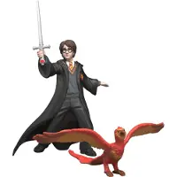 Schleich Harry Potter - 9 cm - Harry &amp; Fawkes m. Sverd - 14994 - - OneSize - Lekefigur