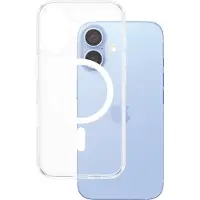 PanzerGlass HardCase - Baksidedeksel for mobiltelefon - MagSafe-samsvar - polykarbonat, termoplast-polyuretan (TPU) - hvit, gjennomsiktig - for Apple iPhone 16