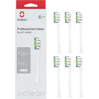 Oclean Tannbørstehoder - Profesjonelle Clean - 6-pack - Hvit - - OneSize - Personlig pleie