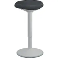Leitz Ergo Active - Stående skrivebordsstol - ergonomisk - triangulær - roterende - 100 % resirkulert stoff - grå