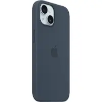 Apple iPhone 15 Silicone Case with MagSafe - Storm Blue
