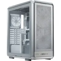 Cooler Master MasterFrame 500 Mesh - Mid tower - SSI CEB - sidepanel med vindu (herdet glass) (ATX) - sølv - USB/lyd