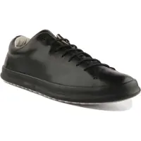 Camper for man. K100373-008 Leather shoes Black chassis (45), Flat, Laces, Casual