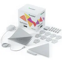 Nanoleaf Shapes Smarter Kit - Trådløst lyssett - LED x 9 - 1.7 W - 16 millioner farger - 1200-6500 K - trekant