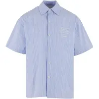 Another Cotton Lab Another Short Sleeve Skjorte blå
