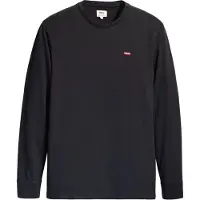Levi's for man. 72848-0009 Housemark T-shirt black (L), Casual, Cotton, Long sleeve