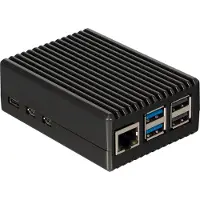 Raspberry Pi RB-AlucaseP5-08 aluminiumskabinett for Raspberry Pi 5, svart