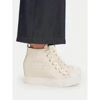 GUESS for woman. FLTSUNFAL12 Gold Sundae trainers (39), Fabric, Flat, Laces, Casual