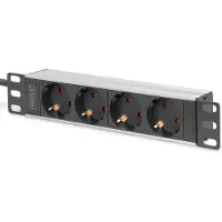 Digitus 4-Port - 1U - Aluminum PDU