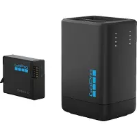 GoPro Dual Battery Charger (Enduro 2 Battery Included) For Mission 1 Series + HERO13 Black