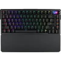 Asus ROG Azoth Extreme - Tastatur - 75% - med OLED display - bakgrunnsbelyst - trådløs - 2.4 GHz, Bluetooth 5.1, USB-C - tastsvitsj: ROG NX (hot-sw...