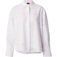 HUGO for woman. 50562585 Echinacea blouse white print (36), Casual, Viscose, Long sleeve