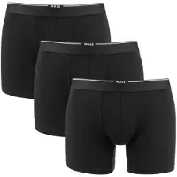 BOSS for man. 50534503 Set of 3 Black Bamboo Boxers (XL), Homewear, Viscose