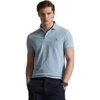 Ralph Lauren for man. 710970582001 Indigo blue Custom Slim Fit piqué polo (XL), Casual, Cotton, Short sleeve