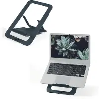 Leitz Ergo - Notebookstativ - justerbar, multi-vinkel, aluminium - 10 - 17 - mørk grå