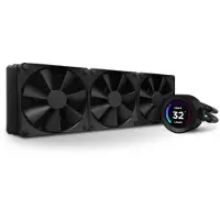 NZXT Kraken Elite 360 - Væskekjølesystem for prosessor - med LCD-skjerm - (for: LGA115x Socket, LGA1200, LGA1700, AM4, AM5) - kobber - 120 mm - matt svart