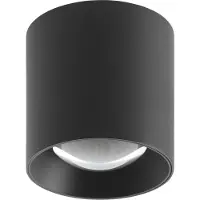 LCD LED utendørs taklampe 5172, grafitt, 9 cm, metall, IP54 CCT