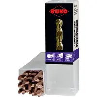 RUKO Din 338 Hss-co 5 Ground Split Point Helical Ø 6.25 Mm Metallbor 10 Enheter