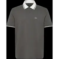 Armani Exchange for man. XM002350AF10366U8144 Chimera grey polo shirt (XL), Casual, Cotton, Short sleeve