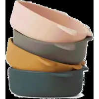 Liewood Skåler - Silikon - 4-pack - Iggy - Space Multi Mix - - OneSize - Skål