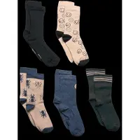 Minymo Sokker - 5-pack - Army Green - - 23/26 - Sokker