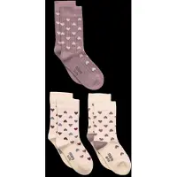 Minipop Sokker - Bambus - 3-pack - Heart Mix - - 27/30 - Sokker