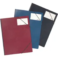 Durable 2320-01, A4, PVC, Svart, Portrett, 150 ark, Elastisk bånd