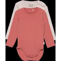 Minymo Body I/e - Rib - 2-pack - Canyon Rose - - 68 - Langermet Body