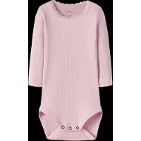 Name it Body I/e - Noos - Rib - NbfKab - Sweet Drømmer/Melange - - 50 - Langermet Body