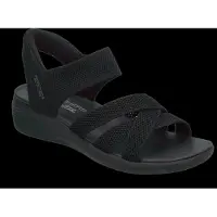 SKECHERS slip-in damesandal - Svart - Sandaler