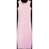 Name it Kjole - Maxi - Slim - Bred Rib - NkfJenna - Full blomstr - - 8 år (128) - Kjole