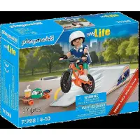 Playmobil Snowboarder Med Rampekonstruksjonsspill