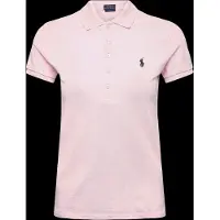 Ralph Lauren for woman. 211B18200014 Pink Slim-Fit Stretch Polo Shirt (M), Casual, Cotton, Short sleeve