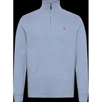 Ralph Lauren for man. 710P07411001 Estate-Rib short-zip pullover blue (M), Casual, Cotton, Classic